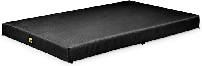 K9 Ballistics Tough Ripstop Orthopedic Crate Bed, 47 x 29, Obsidian Black | Thick, Durable XL Kennel Pad with Washable Cover for Extra Large Dogs, Fits 48" Wire Crate by K9Ballistics