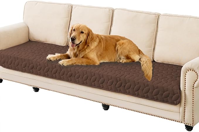 Ameritex Waterproof Pet Bed Cover Anti-Slip Dog Bed Blanket for Sofa and Furniture Waterproof New Pattern Design (Chocolate, 30x80 Inch (Pack of 1)) by Ameritex