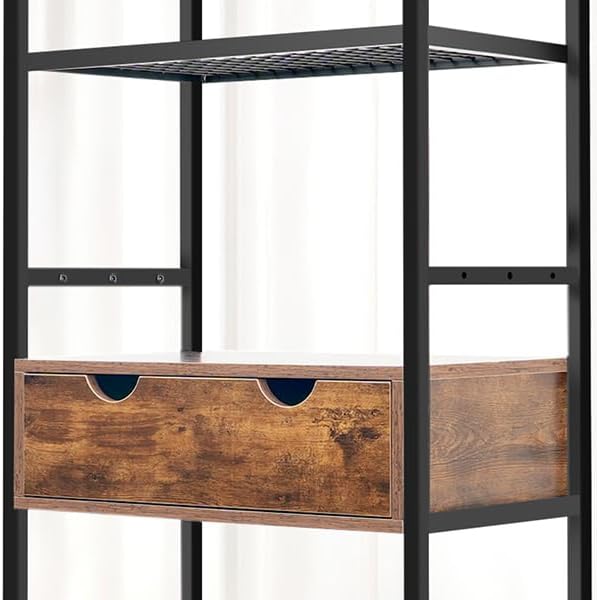 Dog Feeding Station Storage Furniture Shelves with Drawer, 3 Levels Height Adjustable Raised Dog Bowls - Image 8