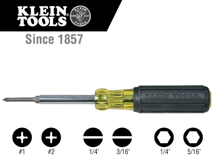 Klein Tools 5703 Tool Pouch, PowerLine Series Utility Pouch Fits Tool Belts up to 2.5-Inch, Strong Rivet Reinforced Stitching, 3-Pocket - Image 2