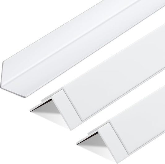 Sasylvia 5 Pcs 2-3/8 x 48 Inches Wall Corner Protector Guards, Avoid Scratching Scuffs, White Vinyl Corner Trim Molding, Easy to Install & Cleaning for Door Countertop Furniture Cabinet Protection by Sasylvia