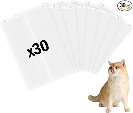 30pcs Cat Litter Box Liners for SNOW+Cat Litter Box,Self-Sealing Waste Bags by Litterliners