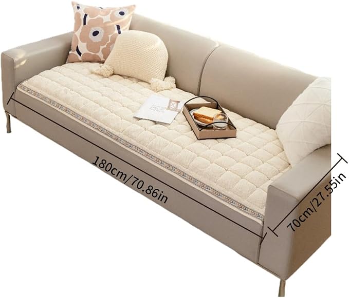 Pet Couch Cover for Sofa, Dog Couch Covers Protector, Sofa Cover for Dogs Washable, Non Slip Dog Bed Sofa Covers (27.55 * 70.86 in, White) - Image 2