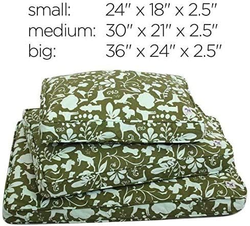 Molly Mutt Sheepy Wool-Filled Crate Pad, GOTS-Certified 100% Organic Cotton Canvas Cover with Soft 100% Natural Wool Insert, Ideal for Dog Bed or Kennel, Forever Young, 30" x 21" x 2.5" - Image 5