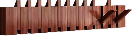 Wall Mounted Hangers with Piano Keys, Natural Solid Wood Hangers Suitable for wardrobes, Kitchens, bedrooms, bathrooms, and Entrance Hangers by MurphyBedKitMattresFrame