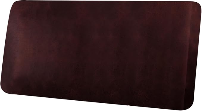 ANARACHON Leather Look Couch Cushion Covers Sofa Seat Slipcovers Sets Couches Furniture Protector for Sectional Armchair Loveseat Pets Kids Stretch Spandex Fabric (1 Cushion Loveseat, Burgundy) by ANARACHON