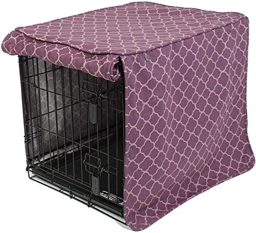 Molly Mutt Royals Dog Crate Cover, 100% Cotton Canvas Cover with 2 Roll-Up Panels, Ideal for Dog or Cat Crate, Durable, Washable, and Free of Harmful Chemicals, 30" x 21" x 24" - Image 3