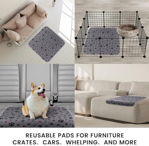 Washable Pee Pads for Dogs,2 Pack Extra Large 42"x42" Super Absorbent Reusable Puppy Pads,Non-Slip 100% Waterproof Dog Pee Pads,Pet Training Pads for Couch, Crate,Potty Training,Floor - Image 4