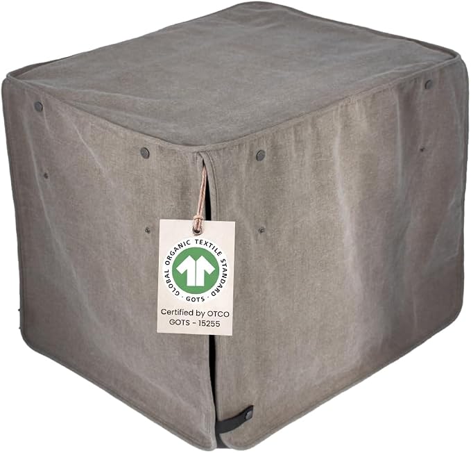 Molly Mutt Jupiter Dog Crate Cover, GOTS-Certified 100% Organic Cotton Canvas Cover for Dog or Puppy Kennel and Cage, Washable, Free of Harmful Chemicals, XX-Large, Fits 48"x30"x33" Crate by MollyMutt