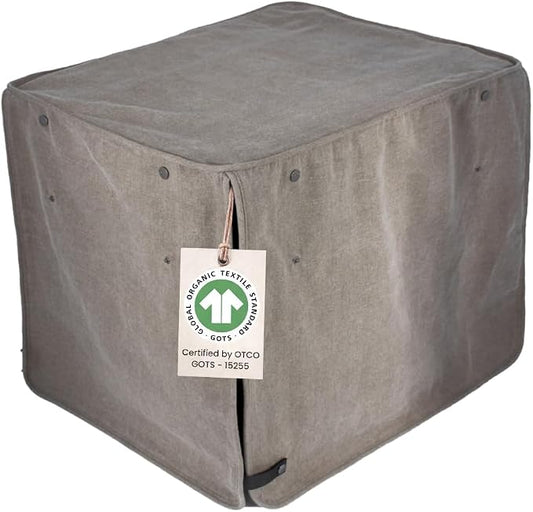 Molly Mutt Jupiter Dog Crate Cover, GOTS-Certified 100% Organic Cotton Canvas Cover for Dog or Puppy Kennel and Cage, Washable, Free of Harmful Chemicals, XXX-Large, Fits 54"x37"x45" Crate by MollyMutt
