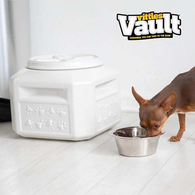 Vittles Vault Traditional Pet Food Storage Container For Dog Kibbles/Bird Seed/Oatmeal/Rice/Flour/Cereal, BPA Free Plastic, Sealed Airtight For Cat Food, Up To 30 lb, Made in USA, With Scoop, Gray - Image 15