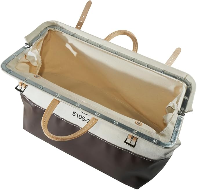Klein Tools 5105-20 High-Bottom Canvas Tool Bag, 20-Inch - Image 2
