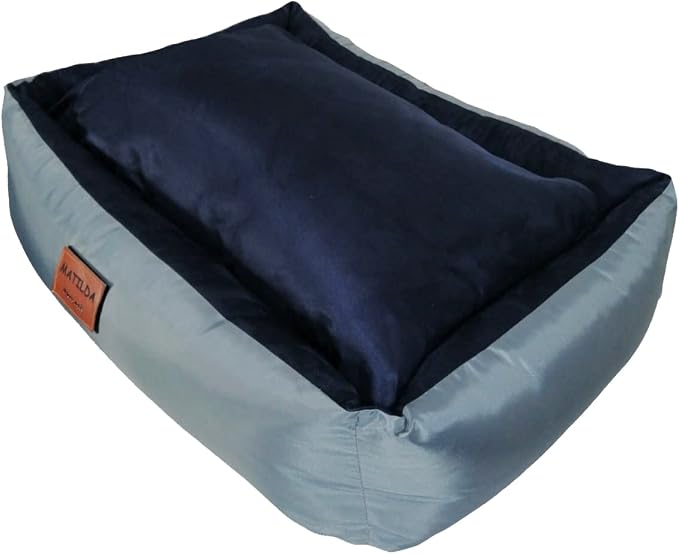 Personalized Dog Bed, Extra Comfort, Removable Washable Cover, Waterproof Bottom, Multiple Sizes & Colors by El+Perro+Ingl%C3%A9s