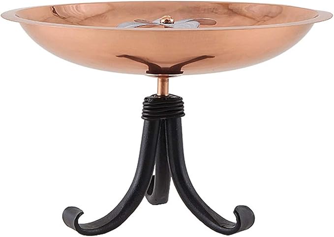Achla Designs Dogwood Copper Birdbath with Tripod Stand - Image 3