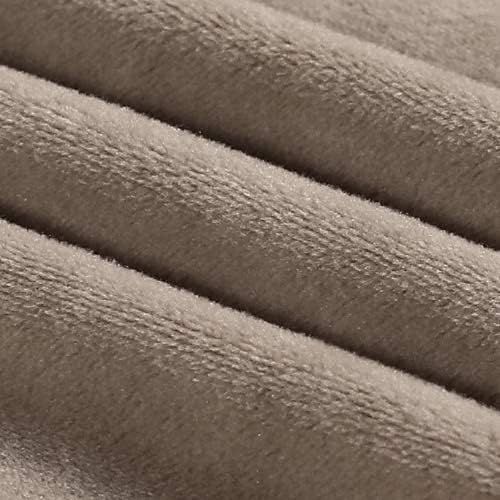 PrinceDeco Velvet Stretch Couch Cushion Cover Soft Cushion Slipcover for Chair Loveseat Sofa Cushion Furniture Protector Seat Cushion Sofa Cover (Each Width Up to 40", Taupe) - Image 9