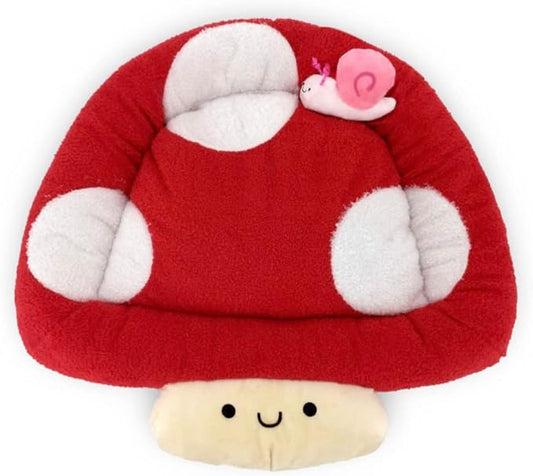 TONBO Soft Plush Small Cute and Cozy Nature Dog Cat Bed, Washer and Dryer Friendly (Mushroom) by TONBO