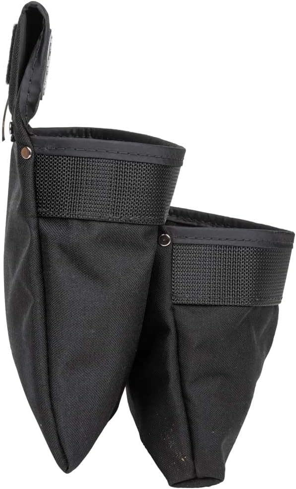 Klein Tools 5702 Tool Pouch, Powerline Series Utility Pouch Fits Tool Belts up to 2.5-Inch, Strong Rivet Reinforced Stitching, 2-Pocket - Image 7