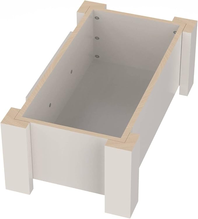 Elevated Dog Bowls for Small Dogs, Personalized Food Stand for Small Breed | Farmhouse Style, Elevated Wood Stand, Storage Container, Stainless Steel Bowls, Raised Anti-Slip Feeder, Made in USA - Image 5