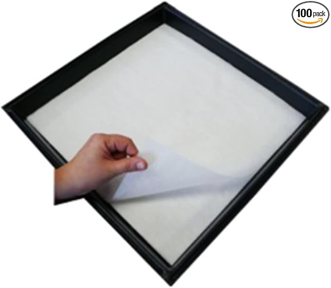 Custom Cut Bird Cage Liner Poly/Plain 100 Sheets Bird Cage Liner (Plain (60#) up to 24x24) by Unknown