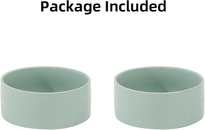 Havniva Ceramic Dog Bowls, Dog Food and Water Bowl Set, Dog Water Bowl | 6.1” Ceramic Dog Food Bowls with Non-Slip Rubber Base, Large Capacity, Double Dog Feeding Bowls for Small and Medium Dogs - Image 6