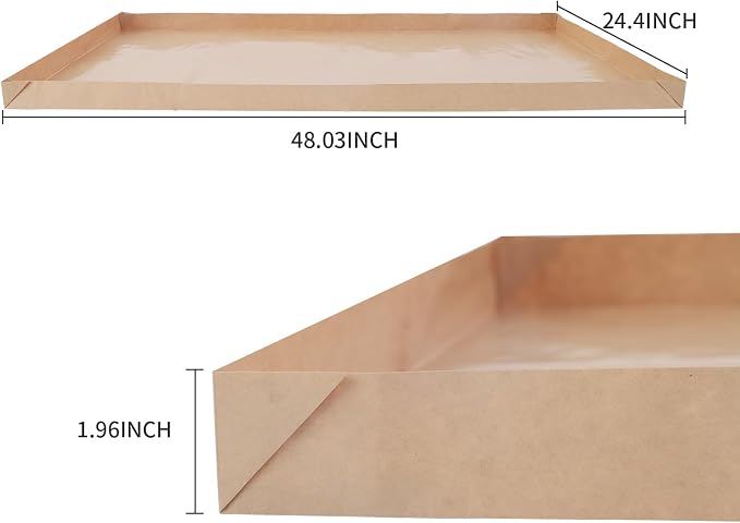 Disposable Guinea Pig Cage Liners, 48" x24 Large Liner Bag for Guinea Pig Cage Bottom, Water-Resistant Kraft Paper（25Pcs - Image 2
