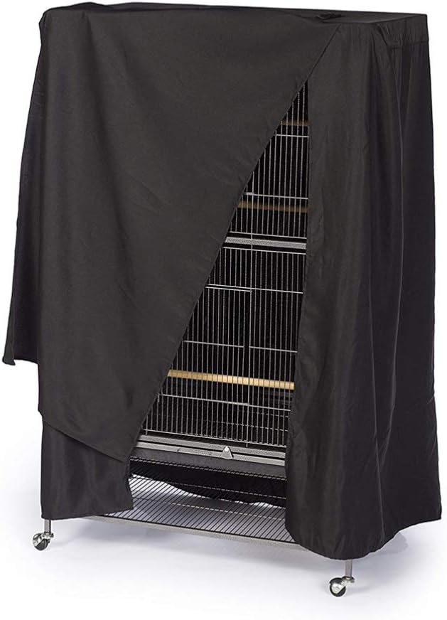 POPETPOP Birdcage Cover Blackout & Breathable Material - Universial Bird Cage Skirt Large Easy to Put On, Take Off, and Adjust - 48in x 27in x 41in - Image 4