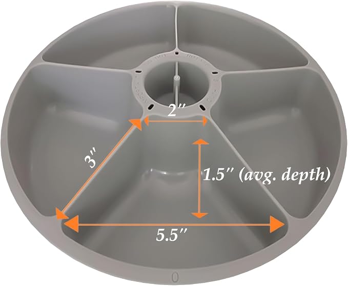 Cat Mate Replacement Bowl - Spare Bowl Compatible with Cat Mate and Closer Pets C500 5-Meal Automatic Pet Feeder - Image 5