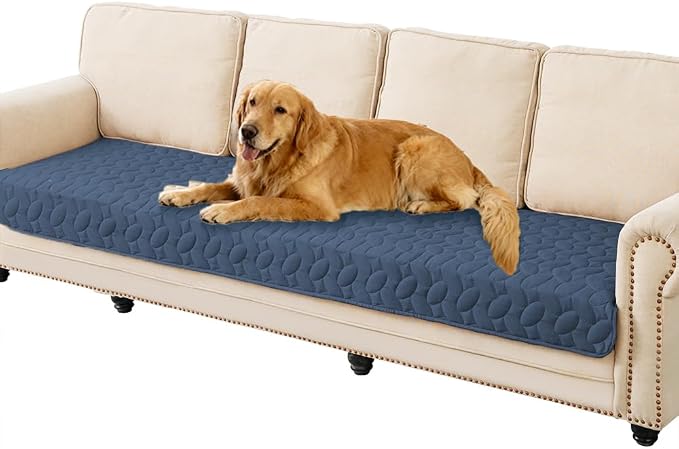 Ameritex Waterproof Pet Bed Cover Anti-Slip Dog Bed Blanket for Sofa and Furniture Waterproof New Pattern Design (Navyblue, 30x90 Inch (Pack of 1)) by Ameritex