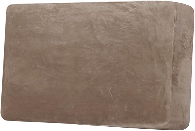 H.VERSAILTEX Velvet Stretch Individual Couch Cushion Cover Plush Slipcover for Loveseat Sofa Seat Furniture Protector Cover (1 Piece Loveseat Cushion Cover, Camel) by HVERSAILTEX