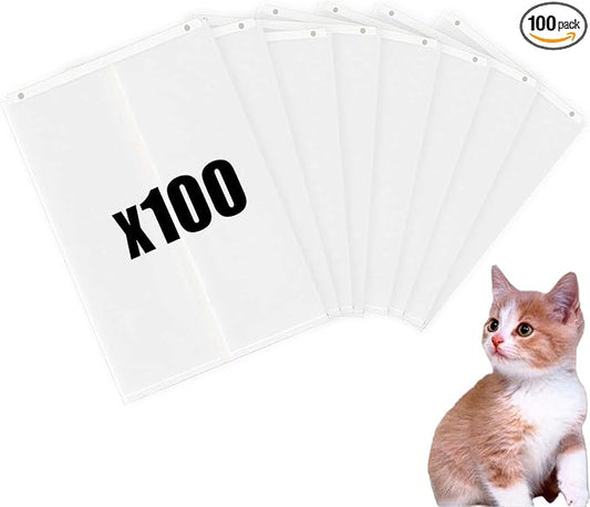 Cat Litter Box Liners for PetSnowy SNOW+ Cat Litter Box, 100 PCS Self-Sealing Waste Drawer Bags for Automatic cat Litter Box (100 Pcs) by Luxrise