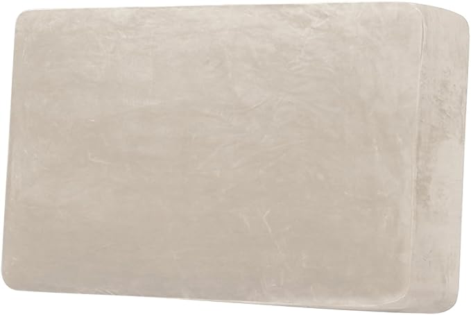 H.VERSAILTEX Velvet Stretch Individual Cushion Cover Plush Cushion Slipcover for Loveseat Sofa Furniture Protector Seat Cushion Sofa Cover (1 Piece Loveseat Cushion Cover, French Oak) by HVERSAILTEX