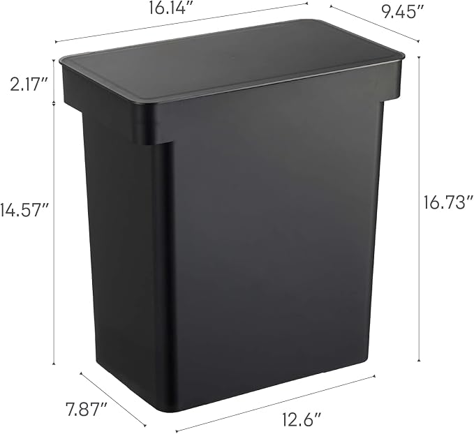 YAMAZAKI Home Tower Airtight Pet Food Storage Container - Cat And Dog Food Holder Bin With Transparent Lid And Handle - Extra Large - Polypropylene - 6.6 Gallons, 25 Liters - Image 8