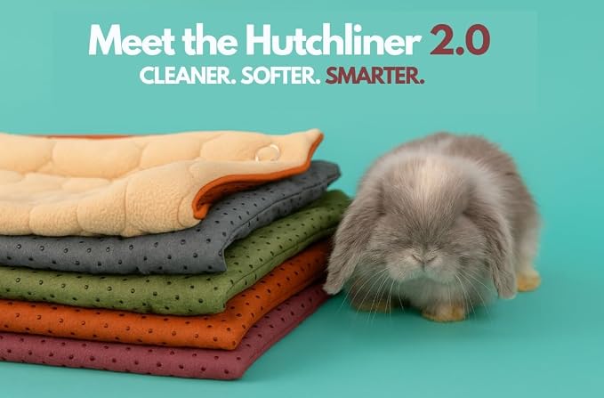 Hopp'd™ HutchLiner 2.0 Premium Guinea Pig Cage Liner Washable Fleece Bedding for Rabbits & Guinea Pigs | Waterproof, Odor Control, Cooling Mat, Anti-Slip Bunny Mat & Pee Pad | Midwest Cages (47x24) - Image 2