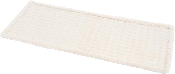 FUNNY FUZZY Couch Covers for Dog, Non-Slip Pet Sofa Cover 27.6"×82.7" White | 300gsm Thick Quilted Padding, Faux Rabbit Fur, Machine Washable, for 3-Cushion/3-Seater/L-Shaped Couch by FUNNYFUZZY