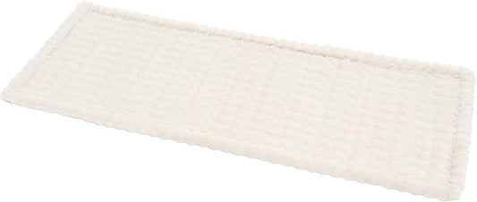 FUNNY FUZZY Couch Covers for Dog, Non-Slip Pet Sofa Cover 27.6"×82.7" White | 300gsm Thick Quilted Padding, Faux Rabbit Fur, Machine Washable, for 3-Cushion/3-Seater/L-Shaped Couch by FUNNYFUZZY