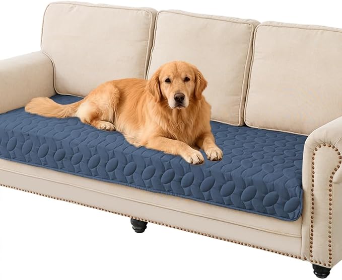Ameritex Pet Bed Cover Dog Bed Blanket for Sofa and Furniture Waterproof New Pattern Design (30x70 Inch, Navyblue) by Ameritex