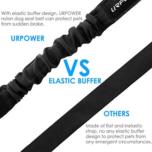URPOWER Waterproof Dog Seat Covers with Door Protector & 2 Pack Elastic Dog Seat Belt - Image 6