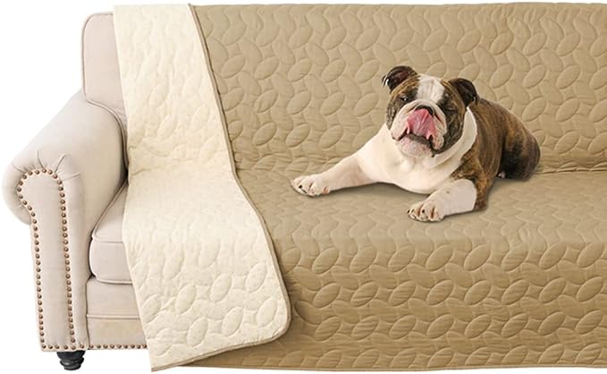 Ameritex Pet Bed Cover Dog Bed Blanket for Sofa and Furniture Waterproof New Pattern Design (68x82 Inch, Sand) by Ameritex