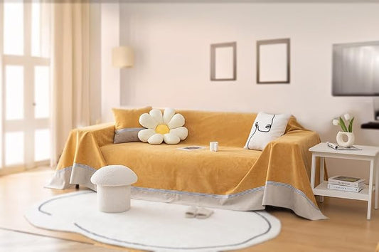 Waterproof & Anti-Slip Sofa Cover - Cat & Dog Claw-Resistant Furniture Protector, Stylish Scratchproof Couch Cover for Pets, Universal Fit Most Couche(Medium,78"X102") by flowmultiply