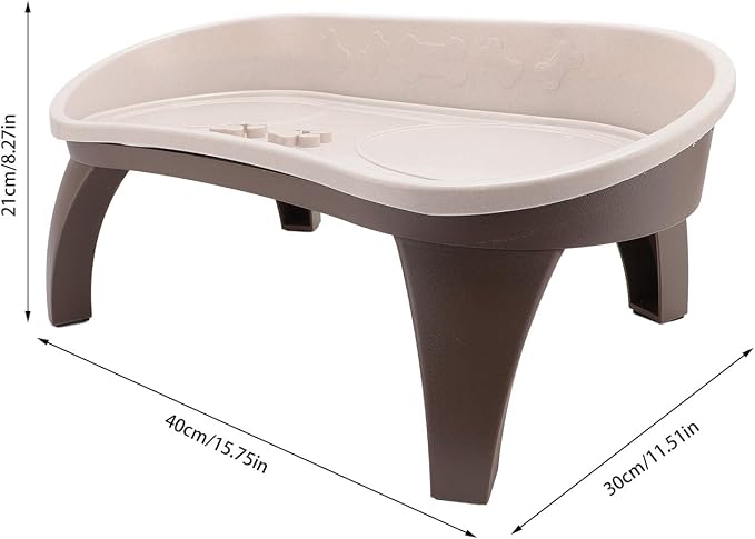Elevated Pet Feeding Tray, Spine and Neck Protection, Non-Slip Dog Bowl Holder, Easy to Assemble Raised Stand - Image 2