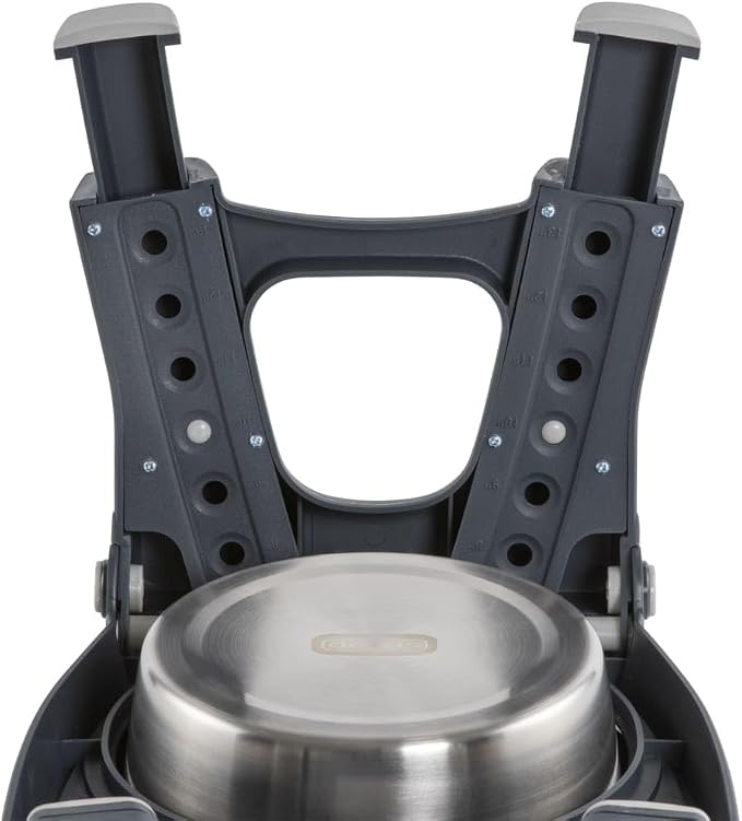 Dexas Pets Adjustable Height Double Pet Feeder with Stainless Steel Bowls - Image 4