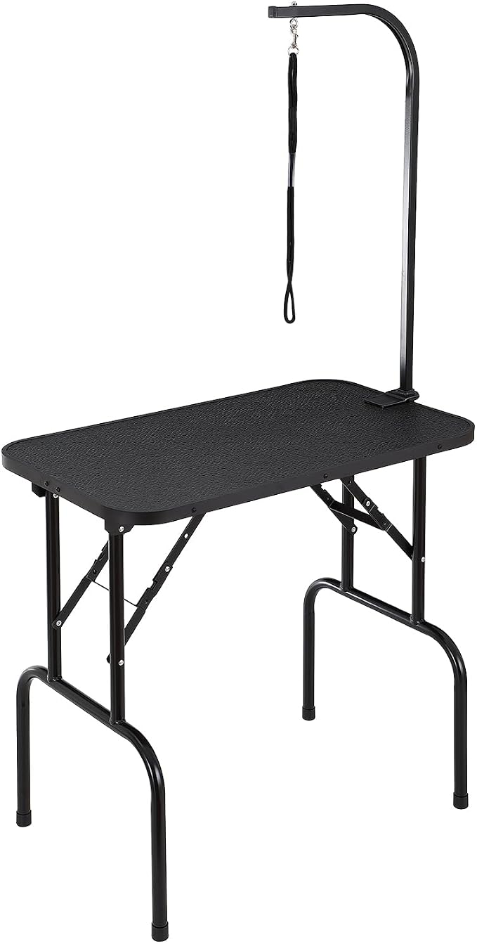 VEVOR Pet Grooming Table, 32 x18 Inch with Height Adjustable Arm, 220LBS Static Weight Capacity, Foldable Dog Groom Station with No-Sit Haunch Holder with Grooming Loop, for Medium and Small Dogs - Image 11