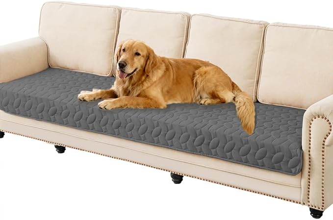 Ameritex Waterproof Pet Bed Cover Anti-Slip Dog Bed Blanket for Sofa and Furniture Waterproof New Pattern Design (Darkgrey, 30x90 Inch (Pack of 1)) by Ameritex