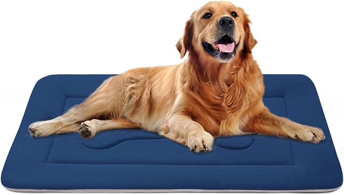 Dog Bed Large Crate Mat 42 in Non-Slip Washable Soft Mattress Kennel Pads by JoicyCoDogBeds