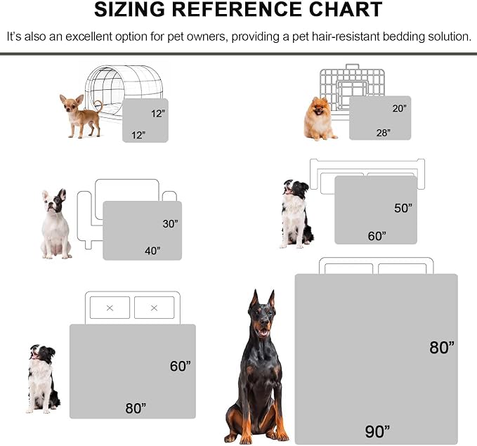 Waterproof Pet Blanket for Bed, Reversible Soft Flannel Love Blanket, Bed Blanket for Couples Washable, Spill-Proof Dog Throw Blanket for Couch, Sofa Protect, Camping,Khaki,12"x12" - Image 2