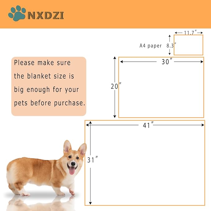 Dog Blankets for Medium Large Dogs Washable, 3 Pack Pet Blanket Washable 41" x 31", Fuzzy Soft Puppy Blanket Throw Cover for Kennel Crate Bed, Blanket for Dogs, Pet Blankets for Dog - Image 6