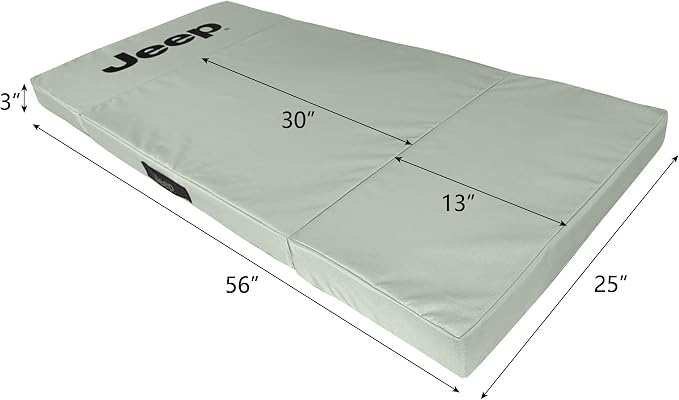 Jeep Travel Cargo Foldable Dog Bed for Pets (Shadow Gray) Pressure Relieving Comfort Foam Base – Gifts Owners (Folded 30 x 25 inch - Large) - Image 5