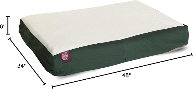 Majestic Pet 48x34x3 Inch Green Orthopedic Memory Foam Rectangle Dog Bed – Large Size Crate Dog Bed for Dogs with Joint Pain, Arthritis – Durable Pet Mattress with Egg Crate Foam, Washable Cover - Image 9