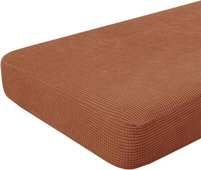 Hokway Couch Cushion Covers Stretch Cushion Covers Sofa Seat Cushion Slipcover Cushion Protector(Brick, Large) by Hokway