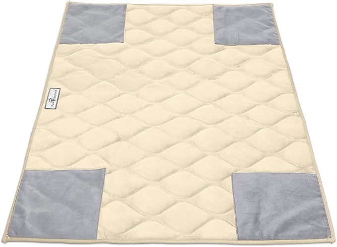 Paw Inspired PopCorner Washable Fleece Cage Liners, C&C 2x3, Beige | Reinforced Corners, Super Absorbent Mat, Bedding, Waterproof Bottom, Guinea Pigs, Ferrets, Rabbits, Hamsters, Small Animals by HOME